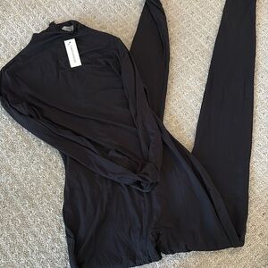 Naked Wardrobe long sleeve turtle neck jumpsuit NWT
